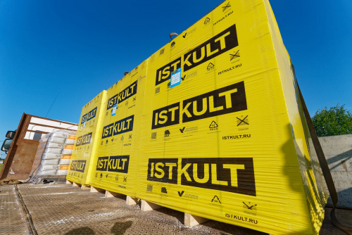 Газобетонные блоки Istkult D500 625х250х75 перегородочные