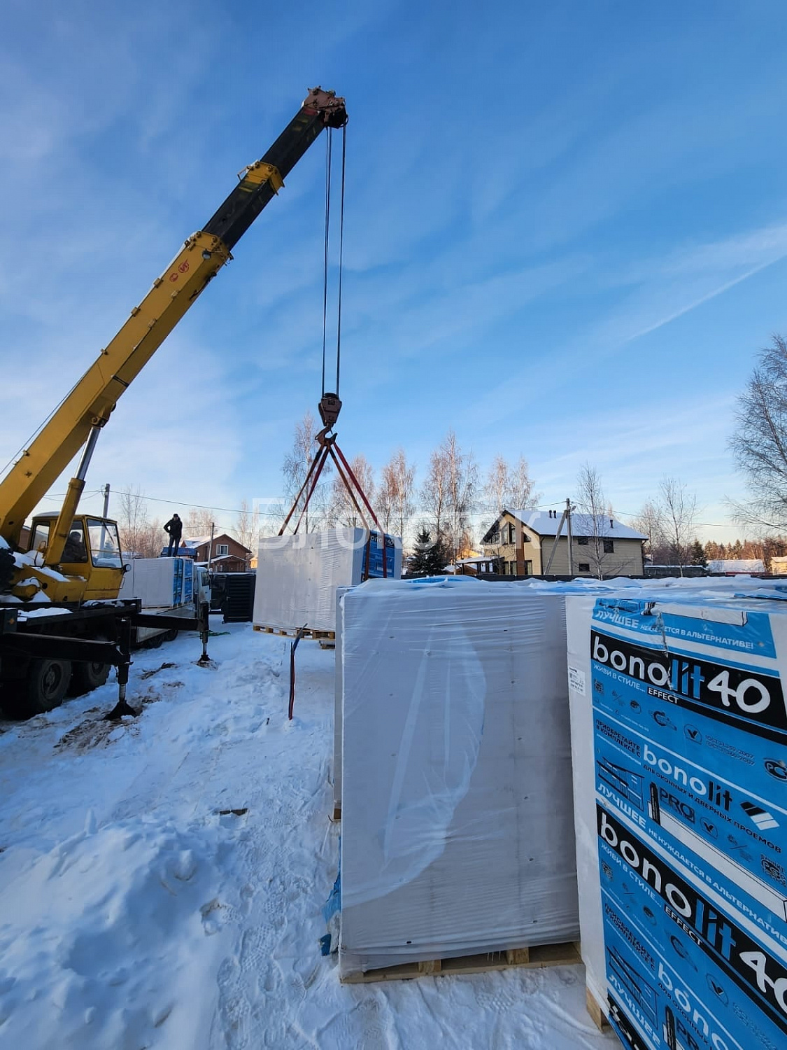 Газобетонные блоки Бонолит Дмитров D500 625х250х500 стеновые